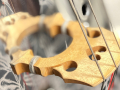 Polished 1930s Alcoa Aluminum Bass at BassFest 2024 (© Gerald Jones)