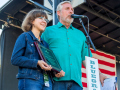 Jessica Tompkins and Alan Tompkins at Bloomin Bluegrass 2024 (by Nate Dalzell)