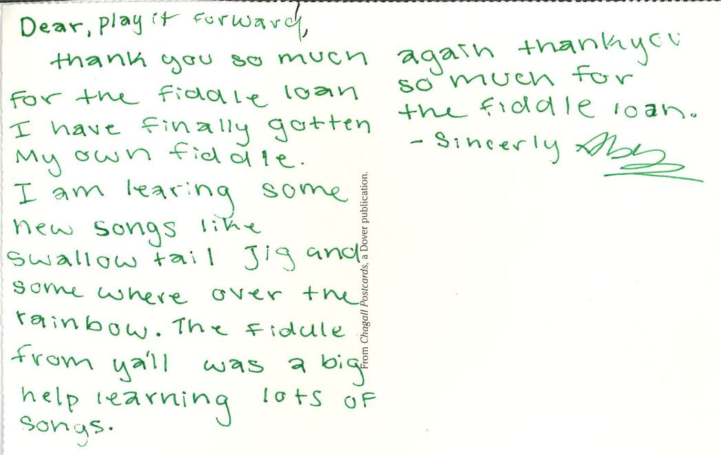 Thank-You Card from Abby N (2023)