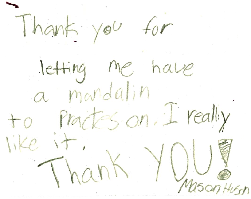 Thanks from Mason (2019)