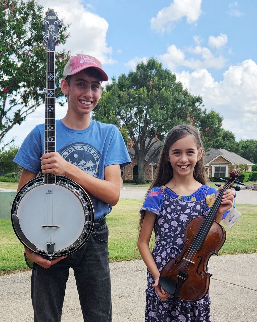 Lucius and Charlotte - starting a new family band! (July 2024)