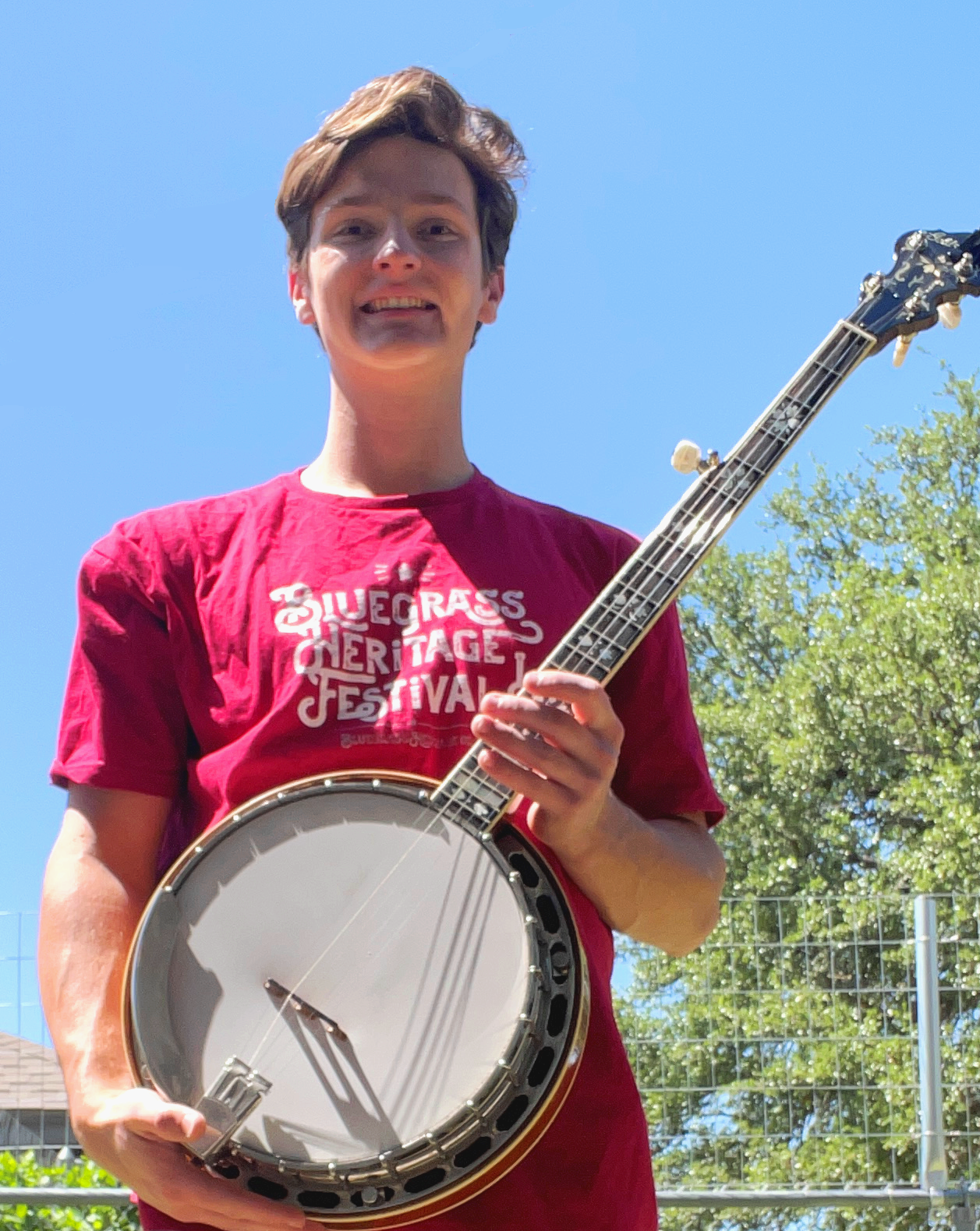 Landon B, scholarship recipient Acoustic Music Camp (Apr 2023)