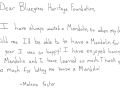 Thanks from Melanie
