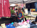 Julie Tompkins at the BHF booth in Burleson 10-8-2016. Photo by Mark Porter.