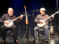 Alan Tompkins & Gerald Jones "At the Very Least" banjo brothers in McKinney Texas Nov 13 2021 (by Kitty Antonsen)