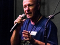 Mayor Terry Lynne welcomes crowd to inaugural Farmers Branch Bluegrass Festival (by Nate Dalzell)
