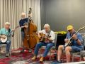 Jamming at Farmers Branch Bluegrass Festival 2025 (by Leslie Collier)