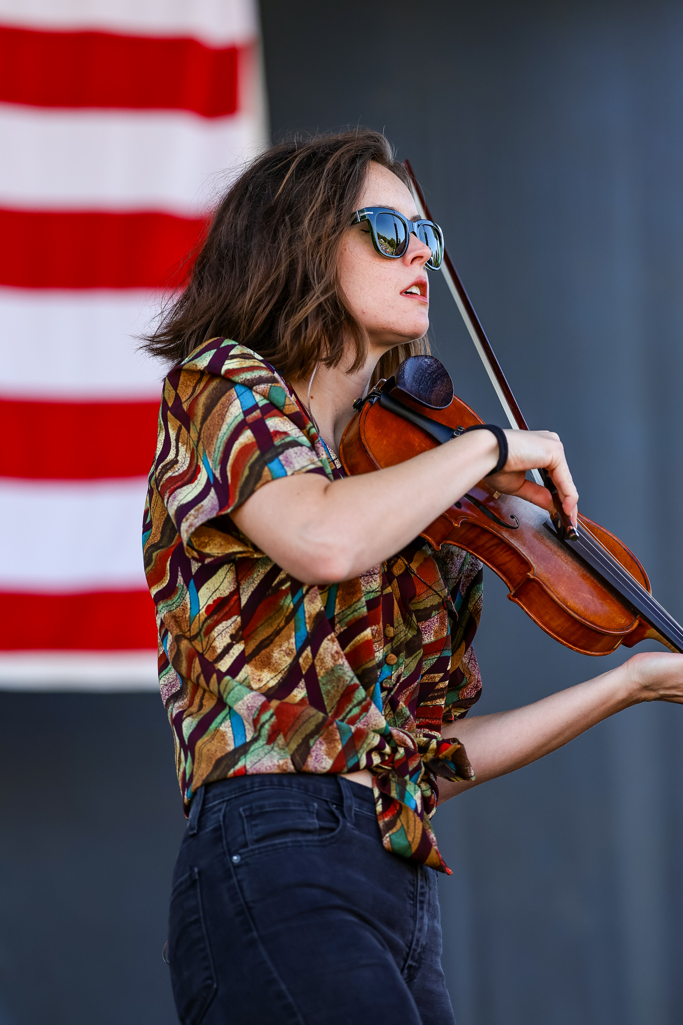 Maddie Denton at Bloomin Bluegrass 2024 (by Randy Watkins)