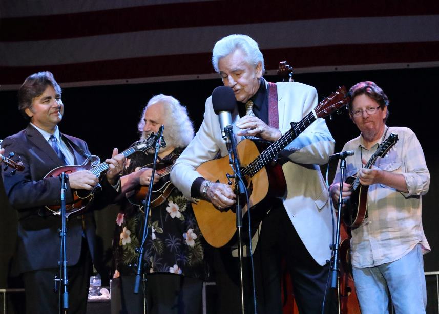 Del McCoury and friends at Bloomin' Bluegrass Festival 2016. Photo by Nathaniel Dalzell.