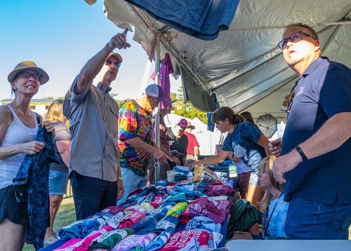 The Bluegrass Heritage Foundation tent at Bloomin\' 2023 (Nate Dalzell)
