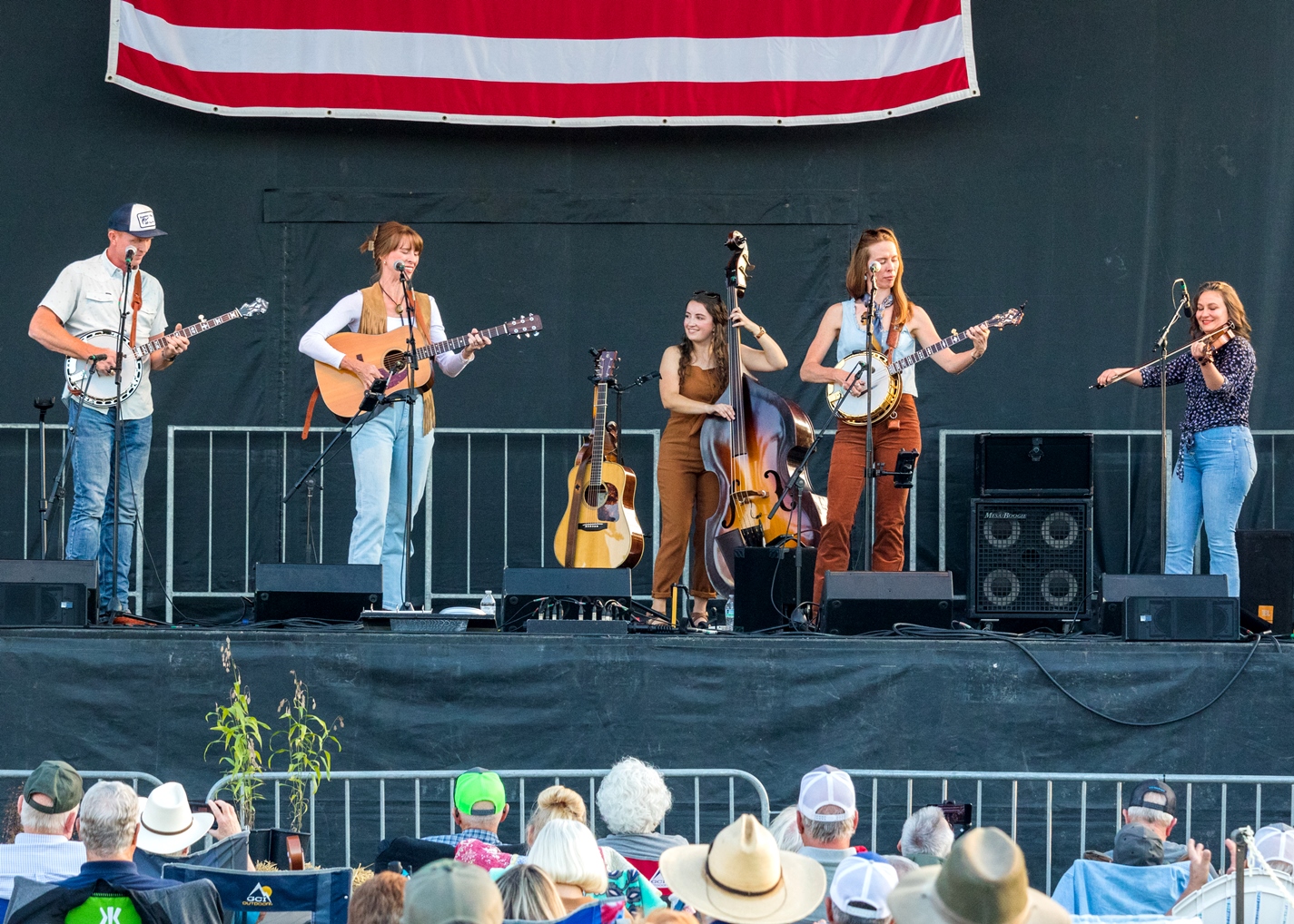 Purple Hulls (with Banjo Ben Clark) at Bloomin Bluegrass 2024 (by Nate Dalzell)
