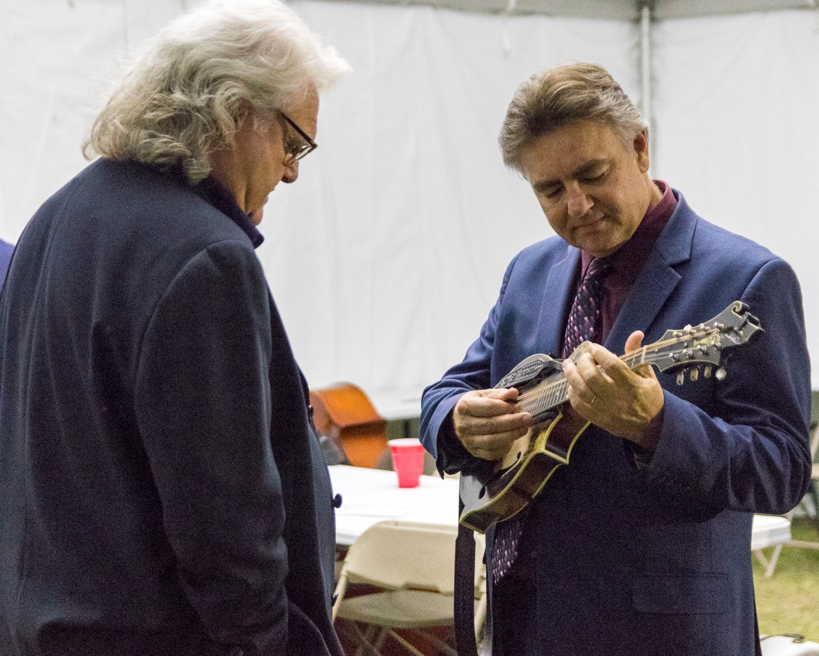 Ricky Skaggs & Ronnie McCoury at Bloomin\' 2023 (Nate Dalzell)