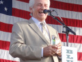 Del McCoury receiving the Bluegrass Heritage Foundation Bluegrass Star Award.. Photo by Julie Tompkins