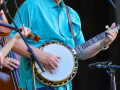 Alan Tompkins at Bloomin Bluegrass 2024 (by Randy Watkins)