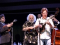 Ronnie McCoury, David Grisman, and Tim O'Brien at Bloomin' Bluegrass Festival 2016. Photo by Nathaniel Dalzell.