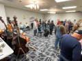 Numerous unnamed bass players at Great American Vintage BassFest 2024
