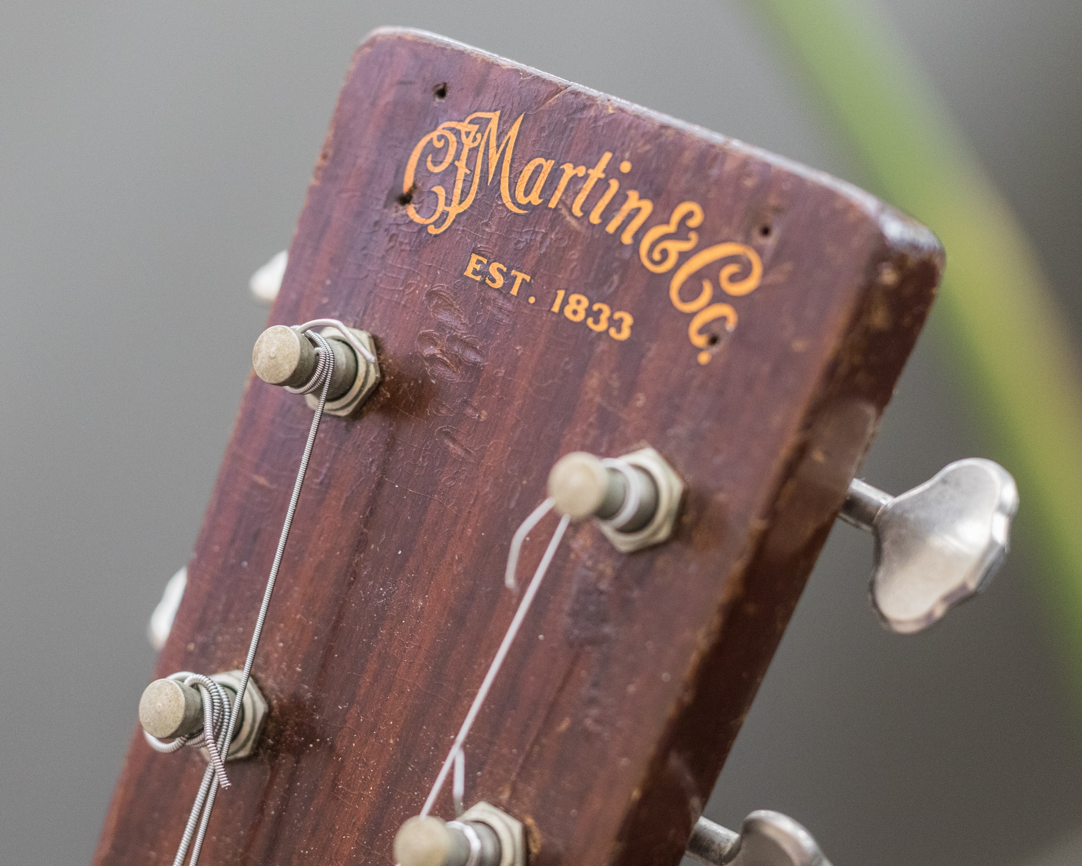Lester Flatt 1942 Martin D-18 #81197 peghead ©Nate Dalzell