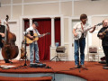 Dennis Parker, Alan Tompkins, Gerald Jones, & Riley Gilbreath at Allen Heritage Village 10-4-2025 (by Julie Tompkins)