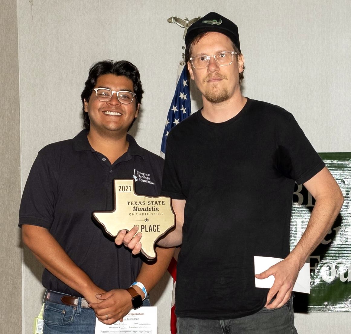 2021 Texas State Mandolin Champion Sterling Masat (by Kirsten White)