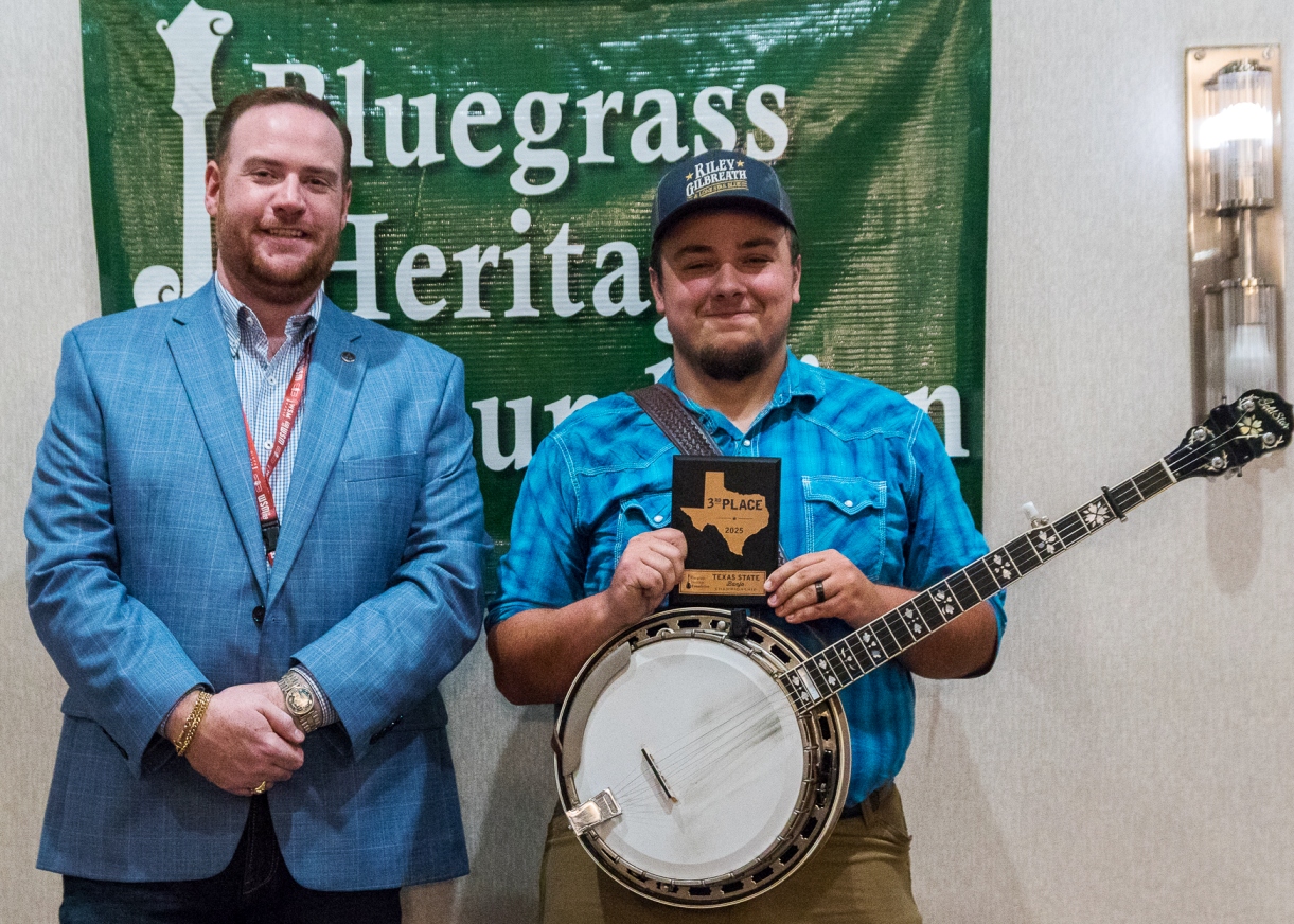 2025 Texas Banjo Championship 3rd Place Kalip Cole (by Nate Dalzell)
