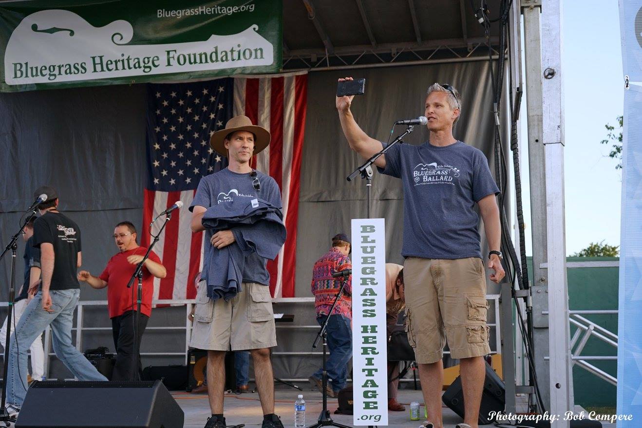 Jeremy Meier and Craig Kelly on stage at Wylie Jubilee June 28 2015 ©Bob Compere