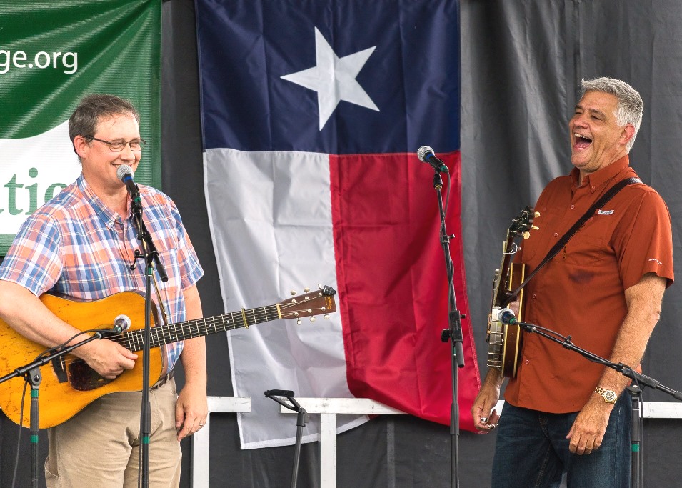 John R. Bowman & Steve Huber  at Wylie Jubilee 2019.  ©Nate Dalzell