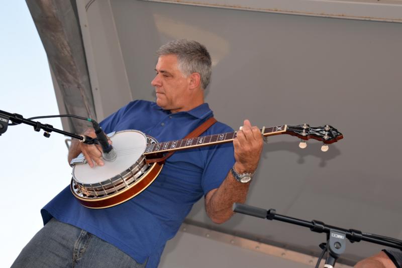 Steve Huber, playing with Texas & Tennessee, at the Wylie Jubilee - Saturday July 5, 2014. ©Craig Kelly.