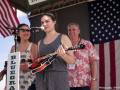 Play It Forward Instrument Lending Program Presentation to Olivia and Lottie King at Wylie Jubilee 2015 ©Bob Compere