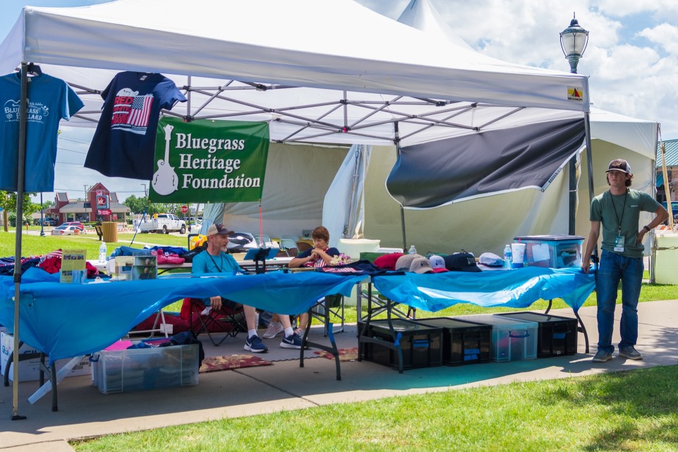 Hot Bluegrass Heritage Foundation volunteers at Wylie Jubilee 2021. ©Nate Dalzell
