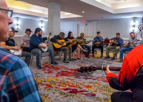 Jamming at Bluegrass Heritage Festival 2024 (by Nate Dalzell)
