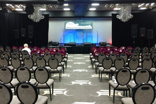 Festival stage at Bluegrass Heritage Festival 2019.
