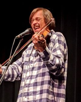 Reggie Rueffer of Sgt Peppers Lonely Bluegrass Band in McKinney Nov 2019