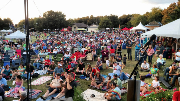 View from the stage at Bloomin' Bluegrass Festival 2016. Photo by Alan Tompkins.
