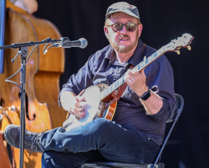 Gerald Jones at Bloomin Bluegrass 2024 (by Randy Watkins)