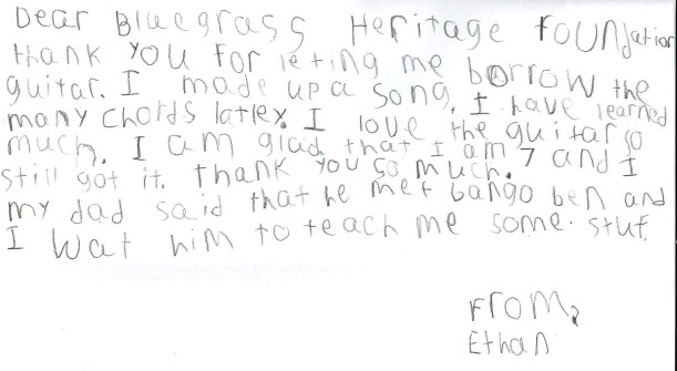 Thanks from Ethan