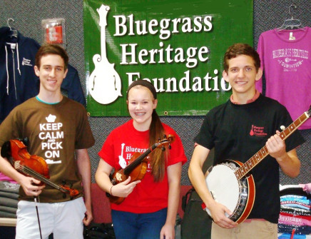 Acoustic Music Camp scholarships 2014 Chad Bekarian - Maddie Smith - William Roberts