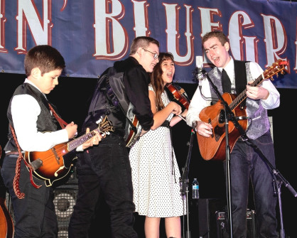 Kentucky Just Us performs at Bloomin' Bluegrass 2018 (photo by Perry Callahan)