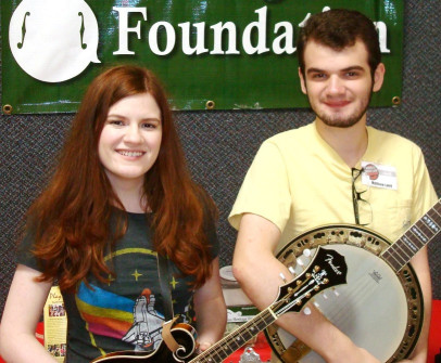 2015 Acoustic Music Camp scholarship recipients Rebecca & Matt Laird