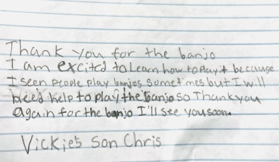 Thanks from Chris T (2024)