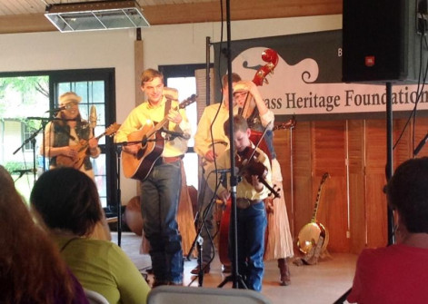 The Sowell Family Pickers in action at the 2014 Front Porch Showdown Bluegrass Band Contest. Photo courtesy Gary Smith.