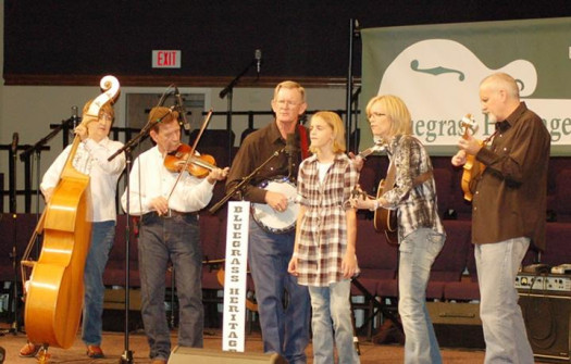 Grass Notes onstage at Bluegrass Heritage Festival 2009 9-19-09