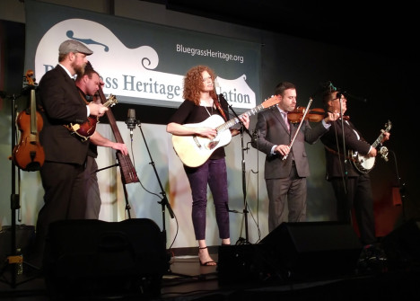 Becky Buller Band at Bluegrass Heritage Festival 2019. Photo by Alan Tompkins.