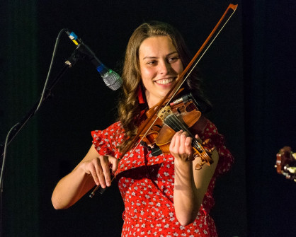 Hailey Sandoz at Bluegrass Heritage Festival 2022 (by Nate Dalzell)