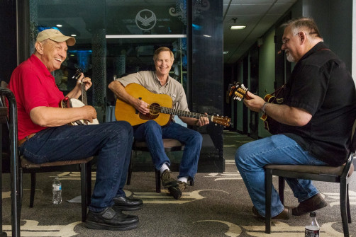 Jamming at Bluegrass Heritage Festival 2019.  Photo by Nate Dalzell.