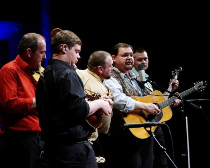 Junior Sisk & Ramblers Choice at Bluegrass Heritage Festival 2014.  Photo courtesy of Bob Compere.
