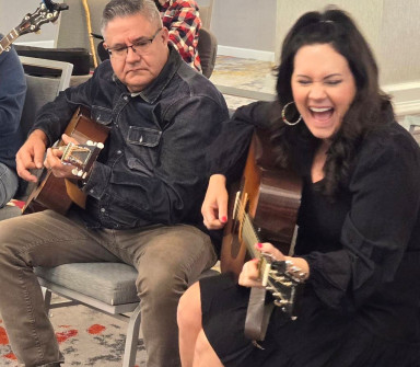 Kenny & Amanda Smith at Bluegrass Heritage Festival 2024 (by Danny Logan)