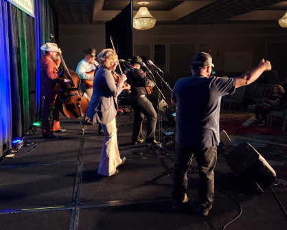 Po' Ramblin' Boys with Tommy Brown at BH Festival 2023 (by Alan Tompkins)