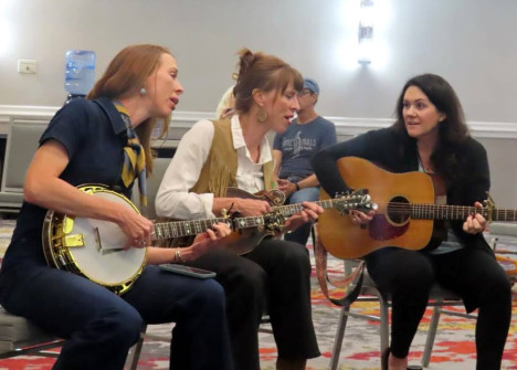 The Purple Hulls and Amanda Smith at Bluegrass Heritage Festival 2024 (by Annabelle Smith)