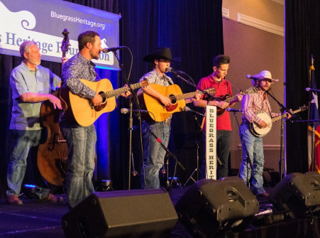 Riley Gilbreath & friends at Bluegrass Heritage Festival 2021 (by Nate Dalzell)