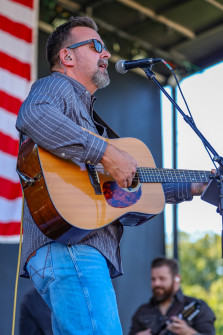 Tim Shelton at Bloomin Bluegrass 2024 (by Randy Watkins)